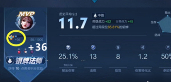 《王者榮耀》10v10熟練度結(jié)算機制介紹