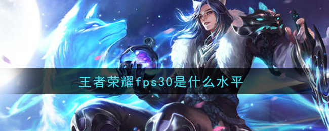 王者榮耀fps30是什么水平
