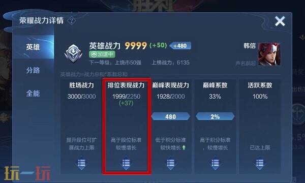 王者榮耀巔峰賽榮耀戰力規則 戰力加分規則及計算公式詳解