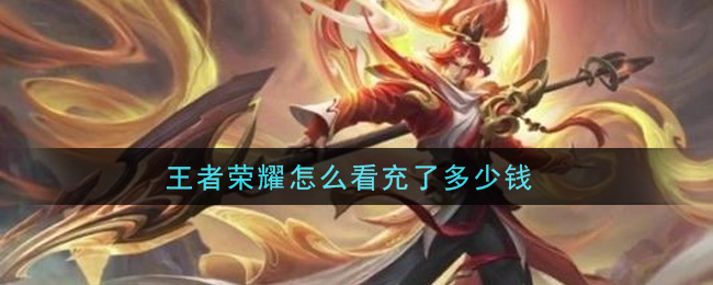 王者榮耀怎么看充了多少錢